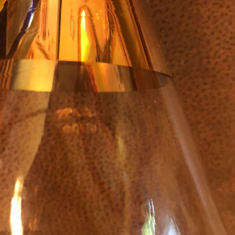 1960s Mid Century Modern Hot/Cold Coffee Tea Carafe With 22 Karat Gold Accents